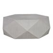 Bowery Hill Hexagonal Engineered Wood Coffee Table in Antique White