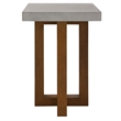 Bowery Hill Keven Composite Wood Square End Table in Walnut/Gray