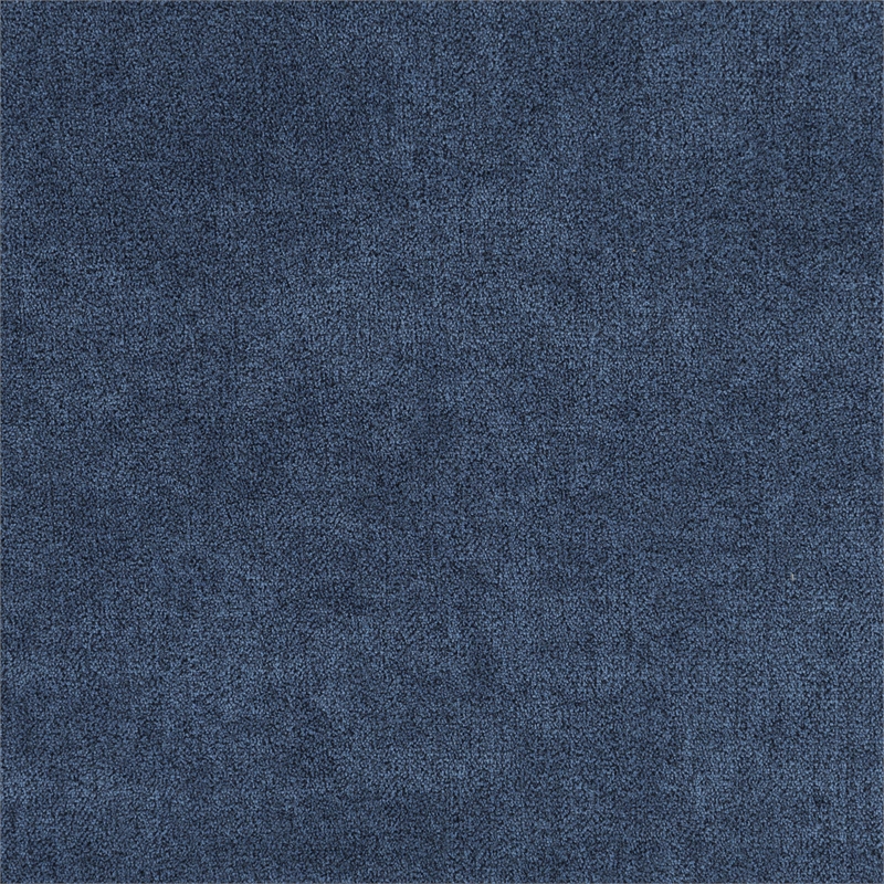 Bowery Hill Transitional Chenille Upholstered Sofa with Wood Frame in Navy
