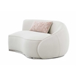 Bowery Hill Beige Fabric Upholstered Sectional Sofa with 3 Pillows