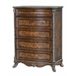 Bowery Hill Devany 5-Drawer Wood Chest in Rich Cherry Finish