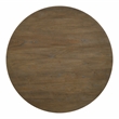 Bowery Hill Round Wood Dining Table in Weathered Oak Finish