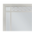 Bowery Hill Vertical Wooden Frame Mirror with Silver Finish
