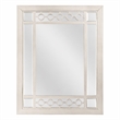 Bowery Hill Vertical Wooden Frame Mirror with Silver Finish