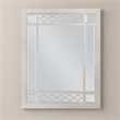Bowery Hill Vertical Wooden Frame Mirror with Silver Finish
