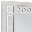Bowery Hill Vertical Wooden Frame Mirror with Silver Finish