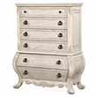 Bowery Hill Ragenardus Wood Bombay Chest in Antique White Finish