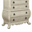 Bowery Hill Ragenardus Wood Bombay Chest in Antique White Finish