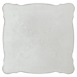 Bowery Hill Square Wood End Table with Bottom Shelf in Bone White