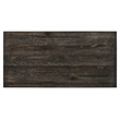 Bowery Hill Counter Height Dining Table with Shelf in Weathered Gray Wood