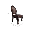 Bowery Hill Faux Leather Dining Side Chair in Cherry