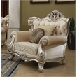 Bowery Hill Bently Upholstered Wingback Chair in Champagne Beige