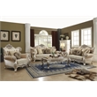 Bowery Hill Bently Upholstered Wingback Chair in Champagne Beige