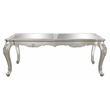 Bowery Hill Dining Table with Mirror Top and Extension Leaf in Beige
