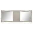 Bowery Hill Dining Table with Mirror Top and Extension Leaf in Beige