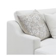 Bowery Hill Valiant Chenille Upholstered U-Shaped Sectional in Ivory
