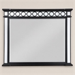 Bowery Hill Varian II Horizontal Rectangle Mirror in Black and Silver