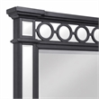 Bowery Hill Varian II Horizontal Rectangle Mirror in Black and Silver