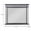 Bowery Hill Varian II Horizontal Rectangle Mirror in Black and Silver