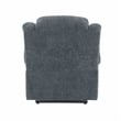 Bowery Hill Velvet Power Recliner with Lift/Heating/Massage in Blue