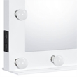 Bowery Hill Rectangle Accent Mirror with Lighting in White Finish