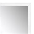 Bowery Hill Rectangle Wooden Frame Mirror in White High Gloss