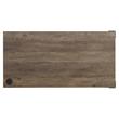 Bowery Hill Wooden Writing Desk with Storage in Rustic Oak and Black