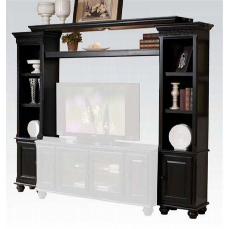 Bowery Hill Ferla Black Entertainment Center with Piers & Bridge