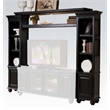 Bowery Hill Ferla Black Entertainment Center with Piers & Bridge