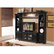 Bowery Hill Ferla Black Entertainment Center with Piers & Bridge