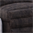 Bowery Hill Power Motion Recliner in Top Grain Leather and Aluminum