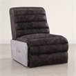 Bowery Hill Power Motion Recliner in Top Grain Leather and Aluminum