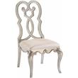 Bowery Hill Esteban Velvet Upholstered Side Chair in Ivory