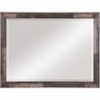 Bowery Hill Rectangular Wooden Bedroom Mirror with Dark Cherry Finish