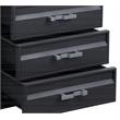 Bowery Hill Gunmetal 4-Drawer Industrial Metal Chest