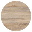 Bowery Hill Round Accent Table with Drawer in White High Gloss