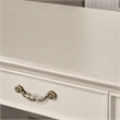 Bowery Hill Transitional Wooden Executive Writing Desk in Antique Pearl