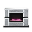Bowery Hill LED Electric Fireplace in Mirrored Acrylic Finish