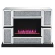 Bowery Hill LED Electric Fireplace in Mirrored Acrylic Finish