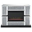 Bowery Hill LED Electric Fireplace in Mirrored Acrylic Finish