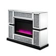 Bowery Hill LED Electric Fireplace in Mirrored Acrylic Finish