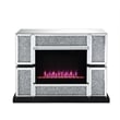 Bowery Hill LED Electric Fireplace in Mirrored Acrylic Finish