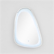 Bowery Hill Glass Wall Mirror with LED Lighting and Faux Diamonds