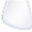 Bowery Hill Glass Wall Mirror with LED Lighting and Faux Diamonds