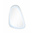 Bowery Hill Glass Wall Mirror with LED Lighting and Faux Diamonds