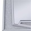 Bowery Hill Rectangular Wall Decor with Mirrored Frame and Diamonds