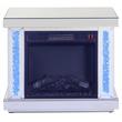Bowery Hill LED Electric Fireplace in Mirrored and Faux Diamonds