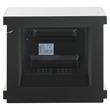 Bowery Hill LED Electric Fireplace in Mirrored and Faux Diamonds