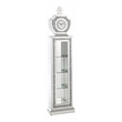 Bowery Hill LED Grandfather Clock with Mirrored Trim and Faux Diamond Detail