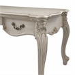 Bowery Hill Executive Writing Desk in Bone White with 3 Drawers